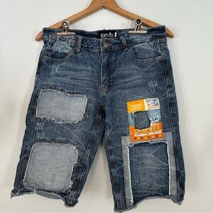BORNFLY Men’s Anytown USA Denim Shorts Size 30